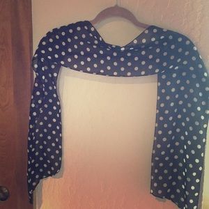 Polka dot neck scarf